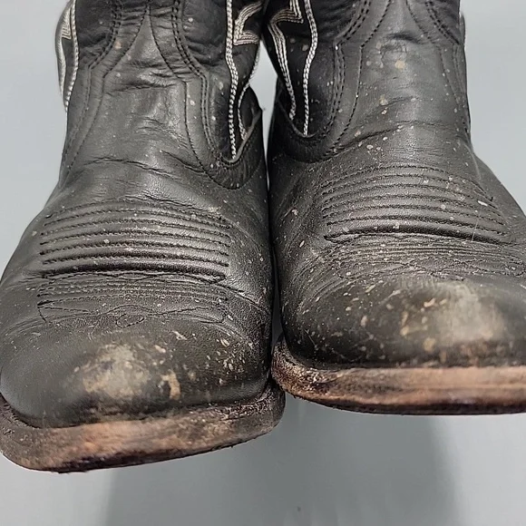 Tecovas Jolene Black Leather Boots 7.5 - Picture 9 of 14